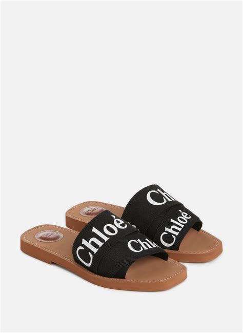 chloe sliders black|chloe sliders for women.